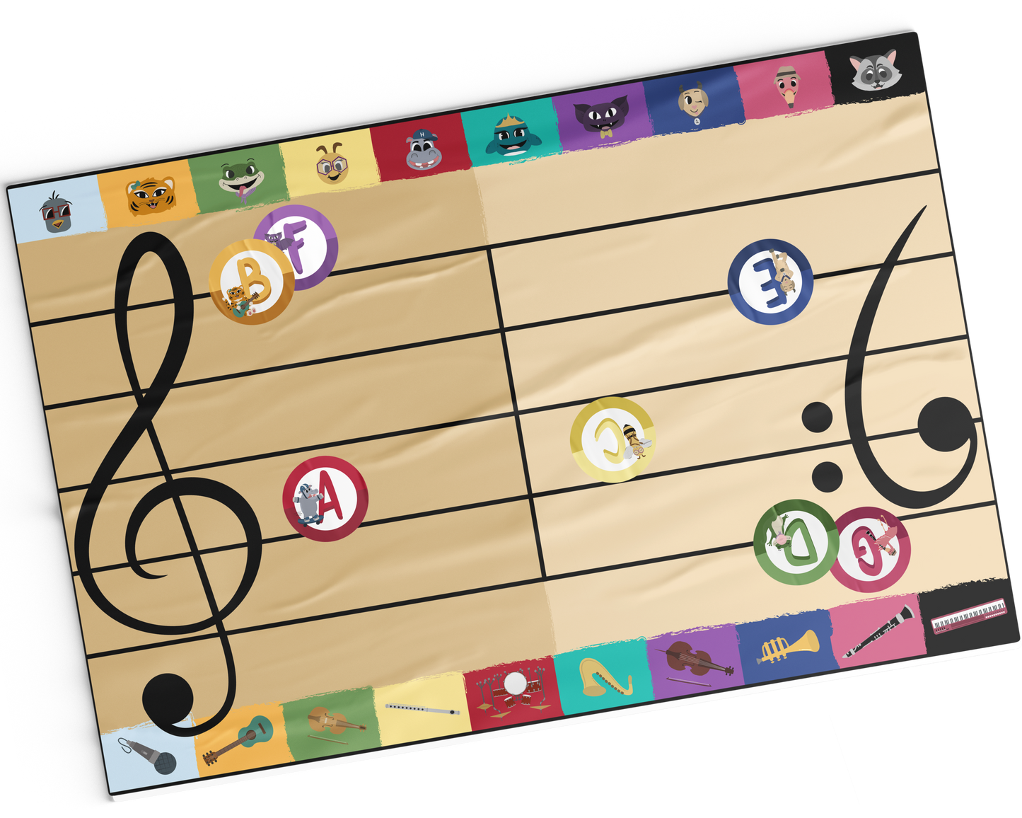 Music Staff Rug and Rug Notes
