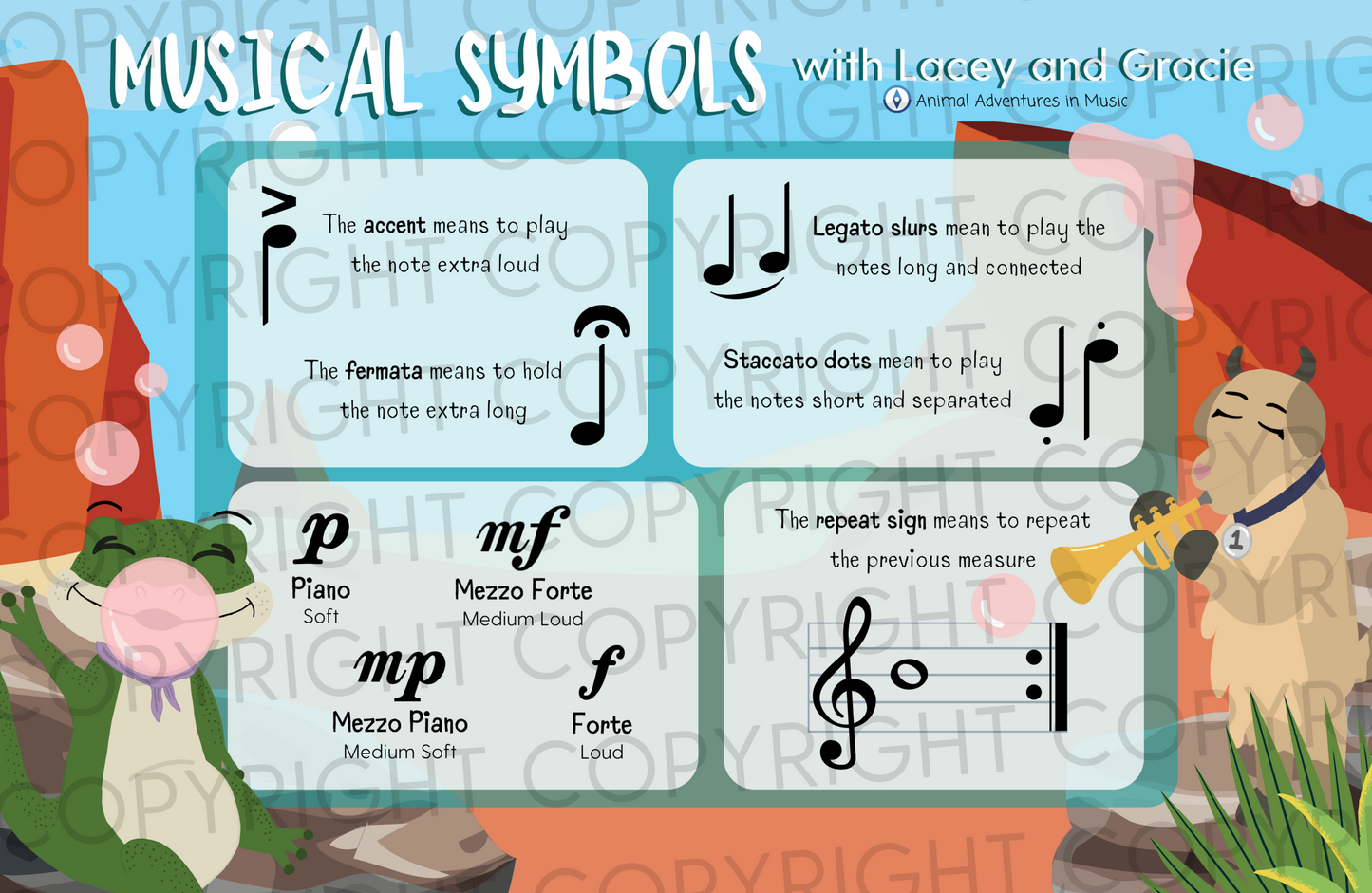Musical Symbols Poster